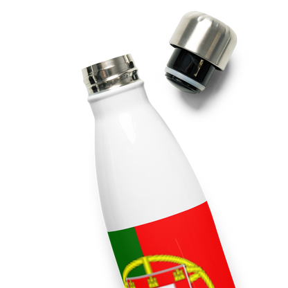 VOCE LINDX Portugal Flag Stainless Steel Water Bottle – 500ml Vacuum-Insulated, Leak-Proof, BPA-Free Flask