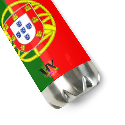 VOCE LINDX Portugal Flag Stainless Steel Water Bottle – 500ml Vacuum-Insulated, Leak-Proof, BPA-Free Flask