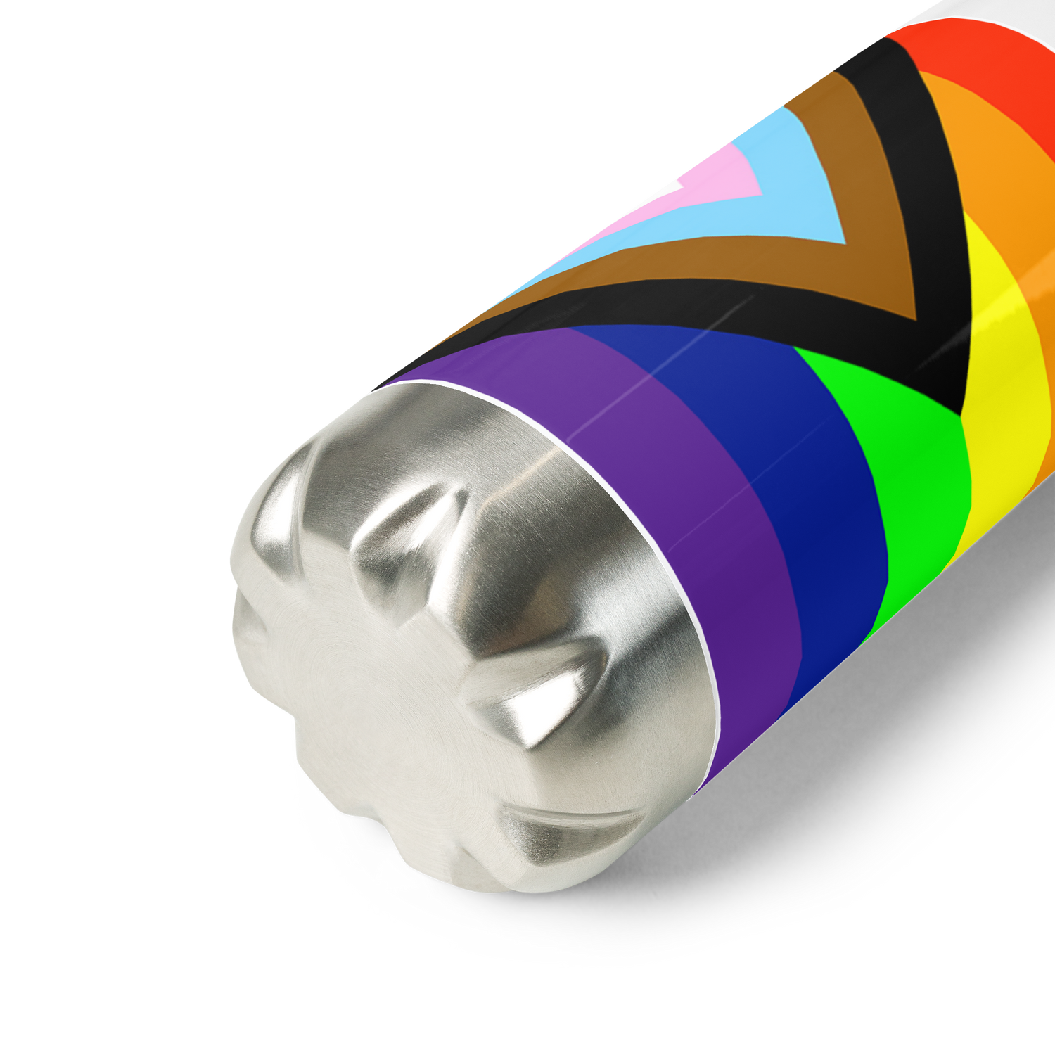 Intersex-Inclusive Pride Flag Stainless Steel Water Bottle – 500ml Reusable BPA-Free Insulated Flask | LGBTQIA+ Equality Design