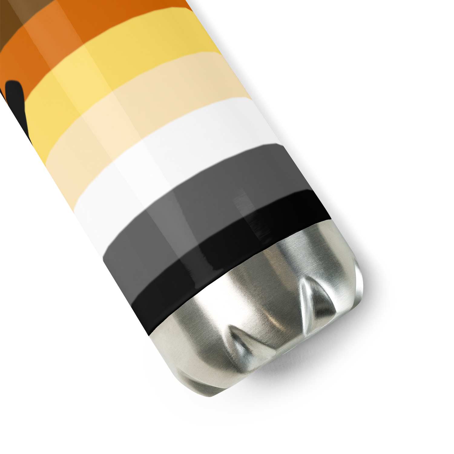 Bear Pride Flag Stainless Steel Water Bottle – 500ml BPA-Free Reusable Insulated Flask | LGBTQIA+ Community Edition