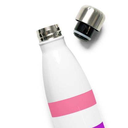 Genderfluid Pride Flag Stainless Steel Water Bottle – 500ml BPA-Free Insulated Reusable Flask | LGBTQIA+ Visibility Edition