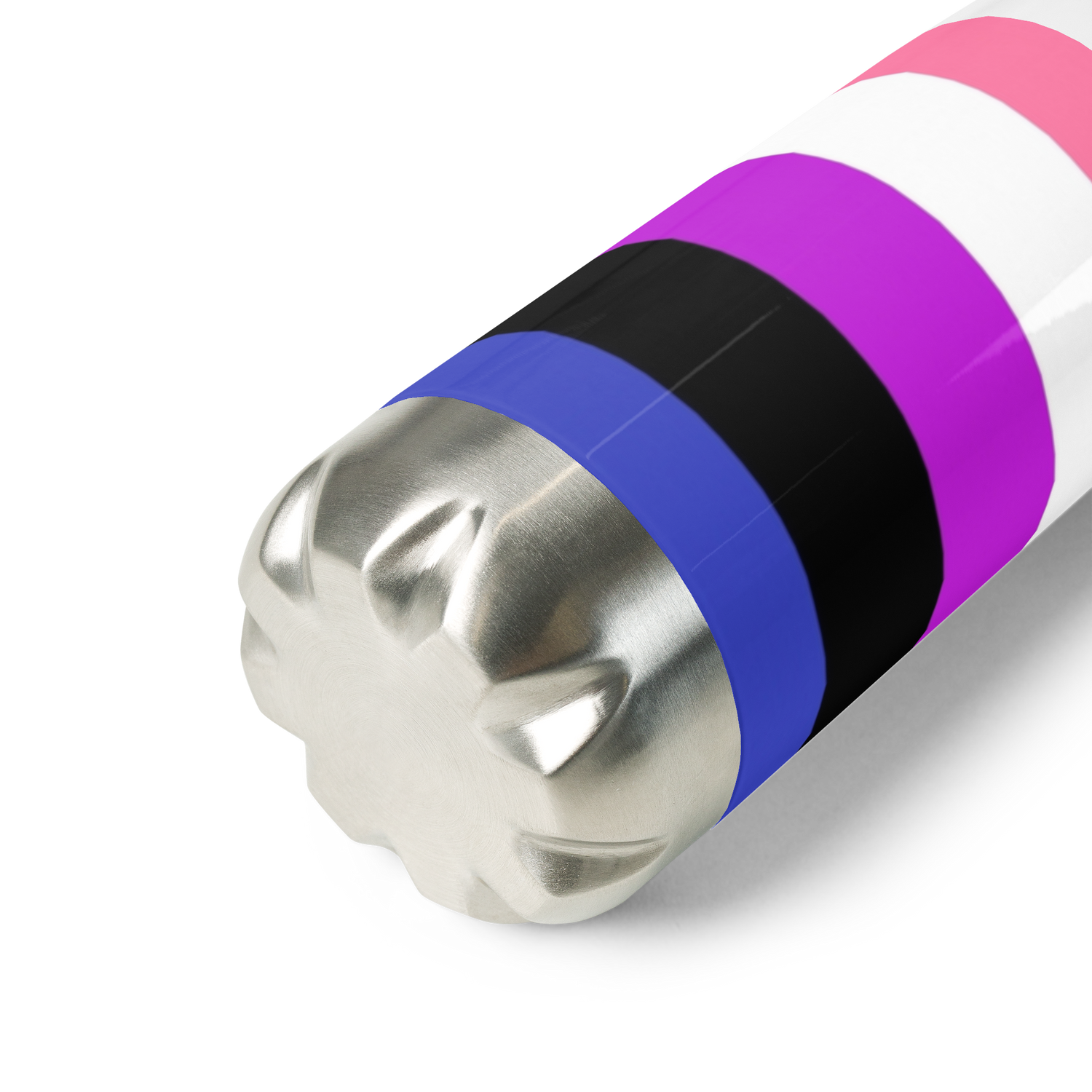 Genderfluid Pride Flag Stainless Steel Water Bottle – 500ml BPA-Free Insulated Reusable Flask | LGBTQIA+ Visibility Edition