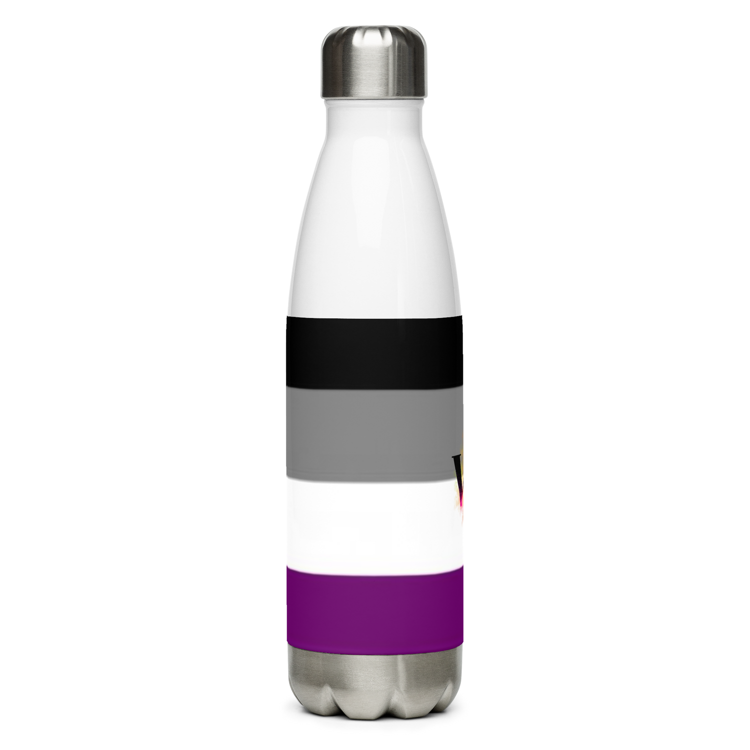 VOCE LINDX Asexual Flag Stainless Steel Water Bottle – 500 ml Vacuum-Insulated, Leak-Proof, Colourful Design