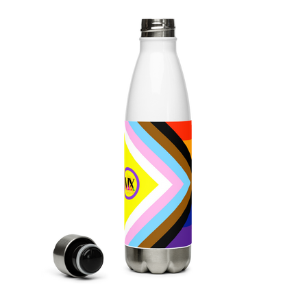 VOCE LINDX Intersex-Inclusive Nonbinary “Gender Is Over” Stainless Steel Water Bottle – 500 ml Vacuum Flask, Leak‑Proof