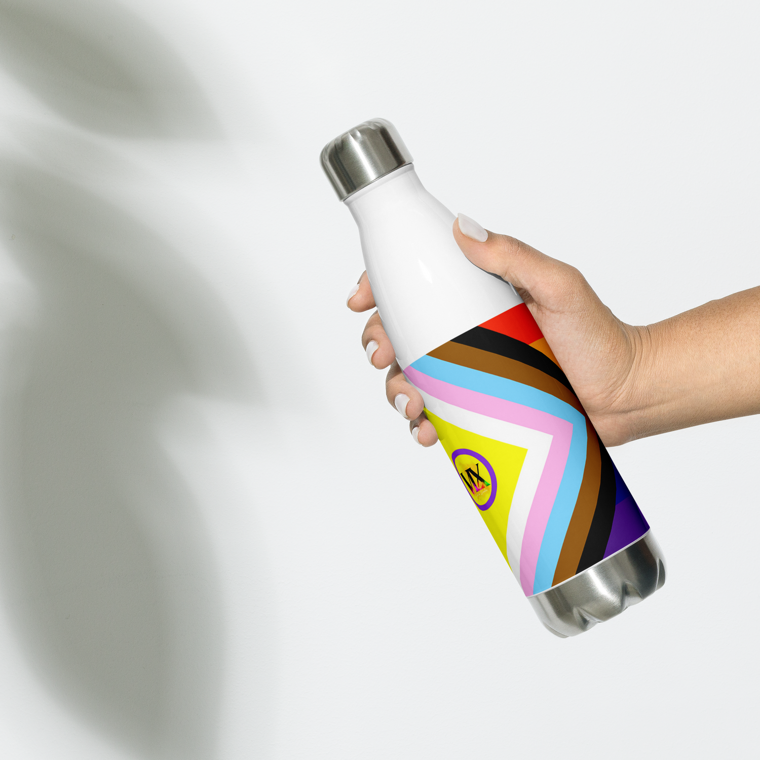 VOCE LINDX Intersex-Inclusive Nonbinary “Gender Is Over” Stainless Steel Water Bottle – 500 ml Vacuum Flask, Leak‑Proof