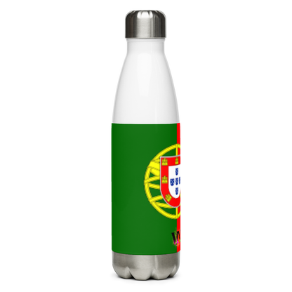 VOCE LINDX Portugal Flag Stainless Steel Water Bottle – 500ml Vacuum-Insulated, Leak-Proof, BPA-Free Flask