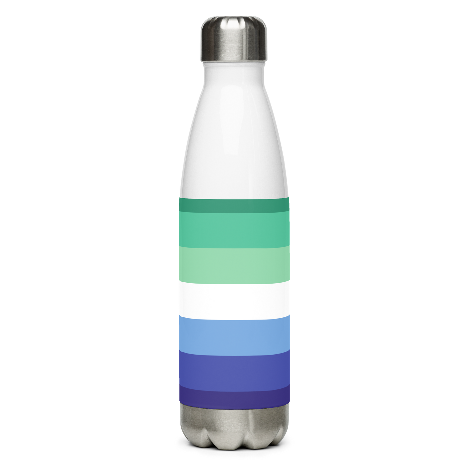 Gay Pride Flag Stainless Steel Water Bottle – 500ml Reusable BPA-Free Insulated Flask | Rainbow LGBTQIA+ Print