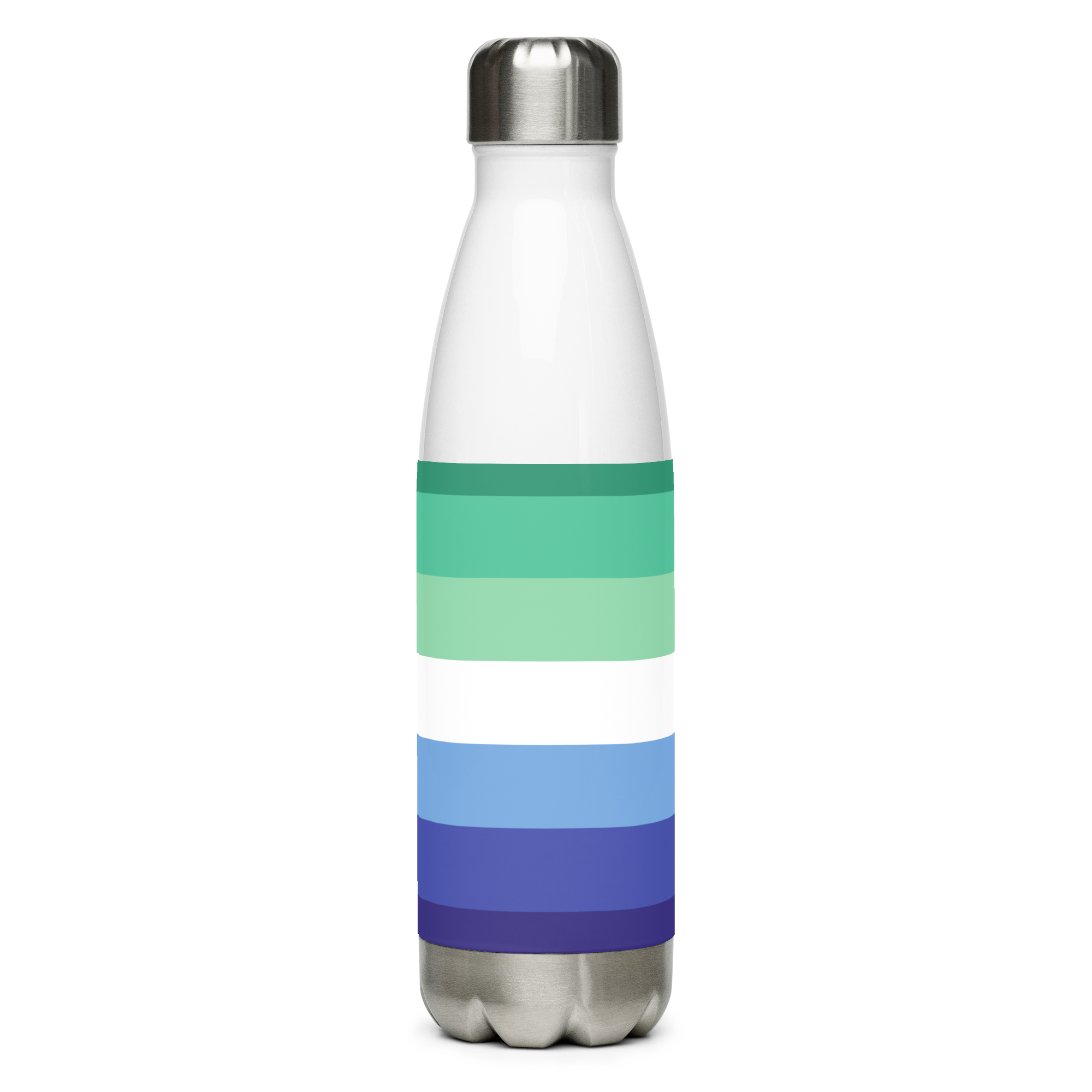 Gay Pride Flag Stainless Steel Water Bottle – 500ml Reusable BPA-Free Insulated Flask | Rainbow LGBTQIA+ Print