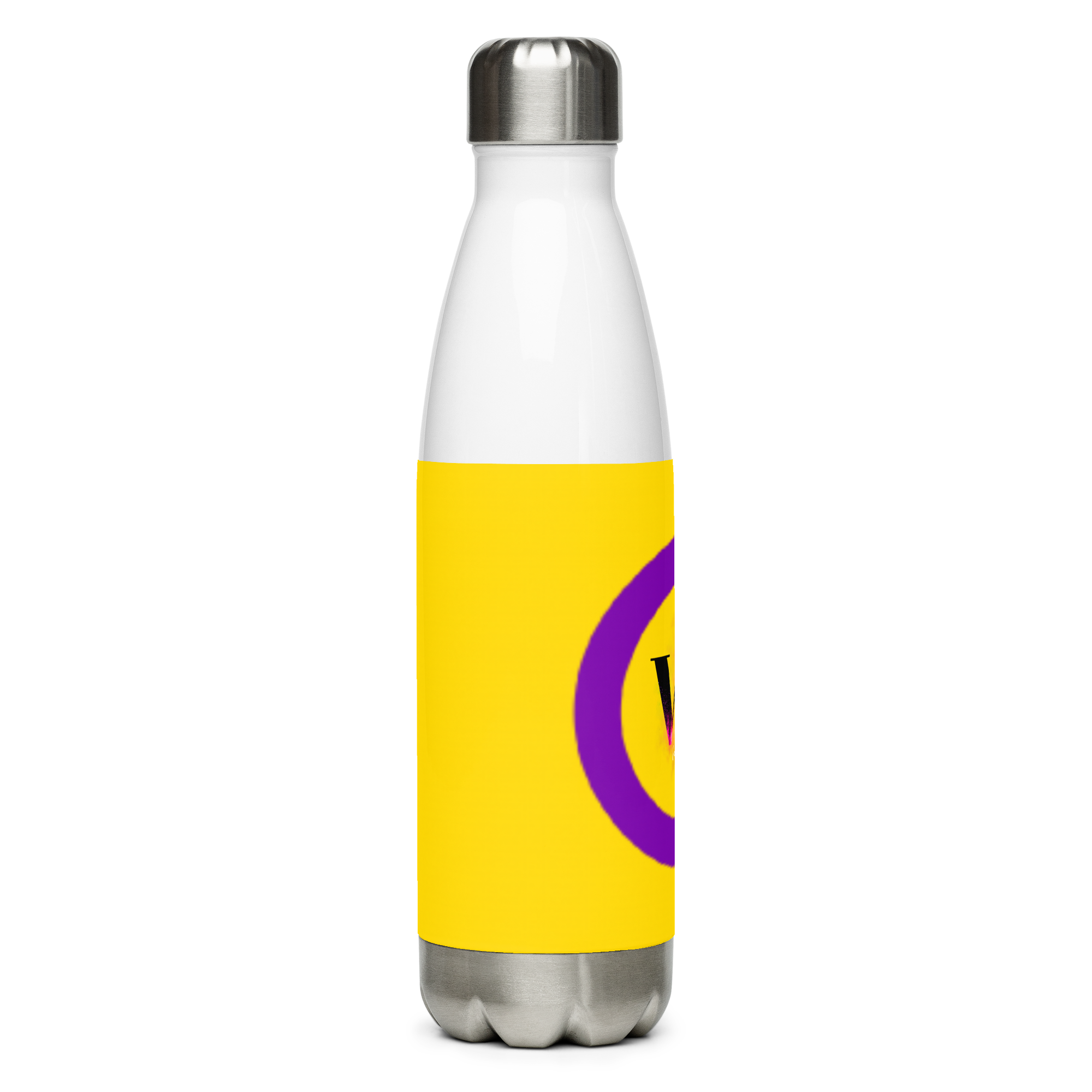 Intersex Pride Flag Stainless Steel Water Bottle – 500ml BPA-Free Reusable Insulated Flask | LGBTQIA+ Visibility Design