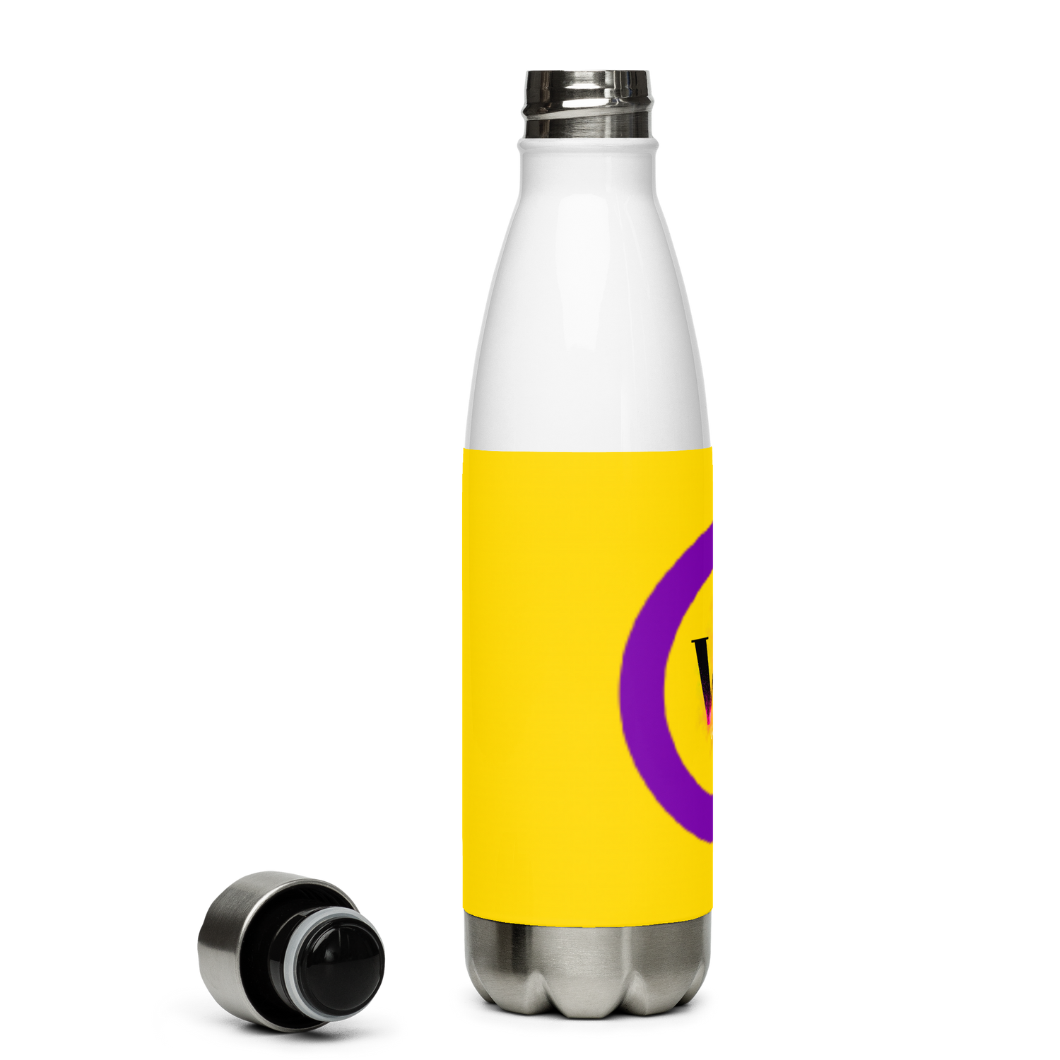 Intersex Pride Flag Stainless Steel Water Bottle – 500ml BPA-Free Reusable Insulated Flask | LGBTQIA+ Visibility Design