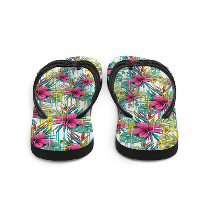 VOCE LINDX Pink Flower Flip Flops – Floral Design, Cushioned Sole &amp; Non-slip Grip – Lightweight Summer Footwear
