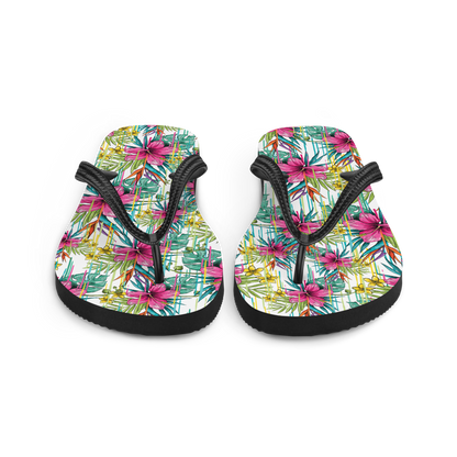 VOCE LINDX Pink Flower Flip Flops – Floral Design, Cushioned Sole &amp; Non-slip Grip – Lightweight Summer Footwear