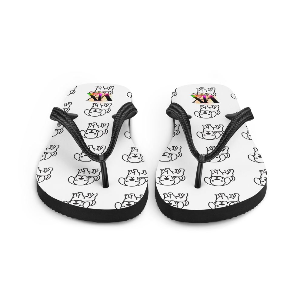 Dog Print Flip-Flops – Fun Canine Design Sandals with Cushioned Sole | Comfortable Footwear for Dog Lovers