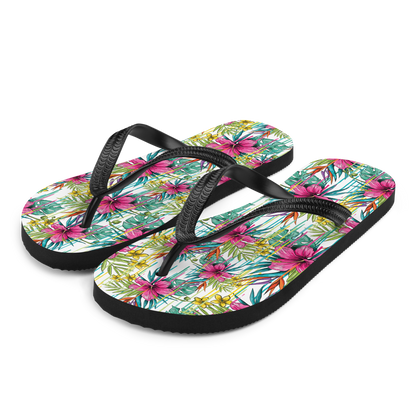 VOCE LINDX Pink Flower Flip Flops – Floral Design, Cushioned Sole &amp; Non-slip Grip – Lightweight Summer Footwear