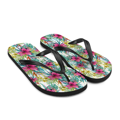 VOCE LINDX Pink Flower Flip Flops – Floral Design, Cushioned Sole &amp; Non-slip Grip – Lightweight Summer Footwear