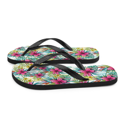 VOCE LINDX Pink Flower Flip Flops – Floral Design, Cushioned Sole &amp; Non-slip Grip – Lightweight Summer Footwear