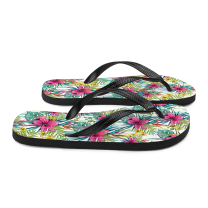 VOCE LINDX Pink Flower Flip Flops – Floral Design, Cushioned Sole &amp; Non-slip Grip – Lightweight Summer Footwear