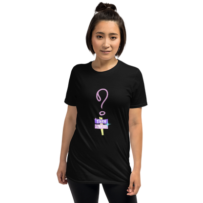 VOCE LINDX “They/Them” Short Sleeve T‑Shirt – 100 % Cotton Jersey, Pronoun-Statement Tee