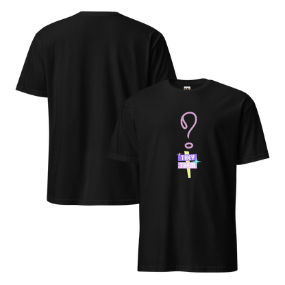 VOCE LINDX “They/Them” Short Sleeve T‑Shirt – 100 % Cotton Jersey, Pronoun-Statement Tee