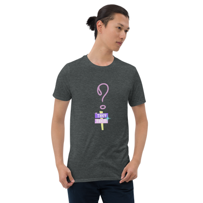 VOCE LINDX “They/Them” Short Sleeve T‑Shirt – 100 % Cotton Jersey, Pronoun-Statement Tee