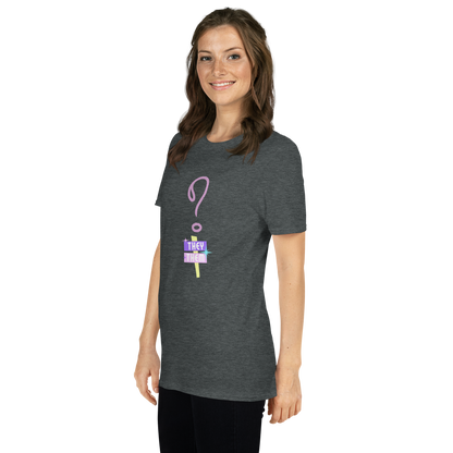 VOCE LINDX “They/Them” Short Sleeve T‑Shirt – 100 % Cotton Jersey, Pronoun-Statement Tee