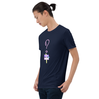 VOCE LINDX “They/Them” Short Sleeve T‑Shirt – 100 % Cotton Jersey, Pronoun-Statement Tee