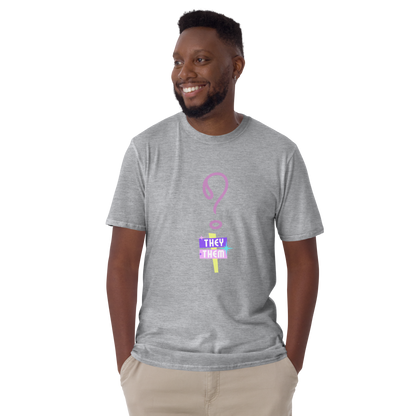 VOCE LINDX “They/Them” Short Sleeve T‑Shirt – 100 % Cotton Jersey, Pronoun-Statement Tee