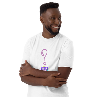 VOCE LINDX “They/Them” Short Sleeve T‑Shirt – 100 % Cotton Jersey, Pronoun-Statement Tee