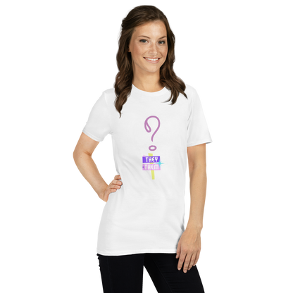 VOCE LINDX “They/Them” Short Sleeve T‑Shirt – 100 % Cotton Jersey, Pronoun-Statement Tee