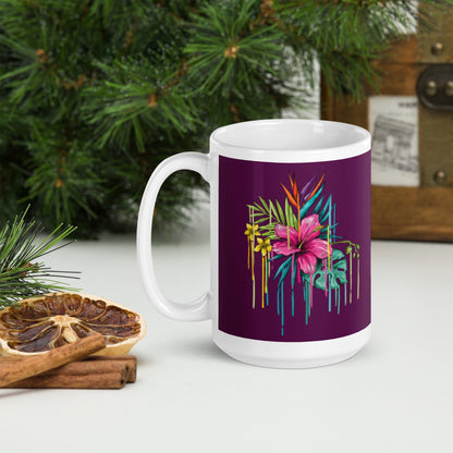 White Glossy Mug – They Them Pronouns | Gender-Neutral Inclusive Mug