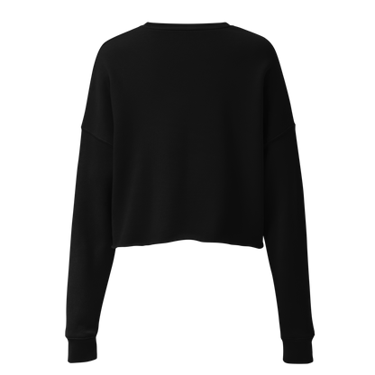 VOCE LINDX Cropped Sweatshirt – 50/50 Cotton–Poly Fleece, Ribbed Cuffs &amp; Raw Hem – Custom Artwork