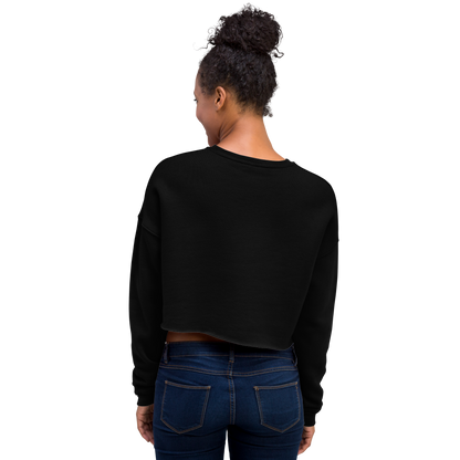 VOCE LINDX Cropped Sweatshirt – 50/50 Cotton–Poly Fleece, Ribbed Cuffs &amp; Raw Hem – Custom Artwork