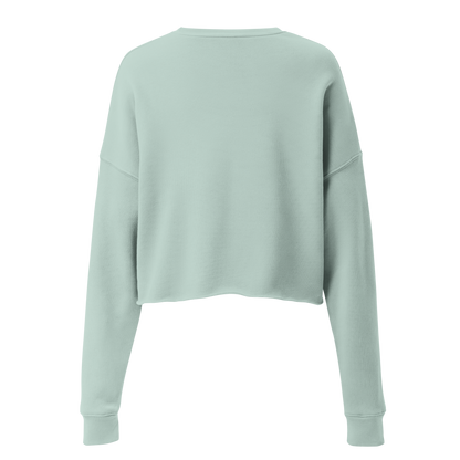 VOCE LINDX Cropped Sweatshirt – 50/50 Cotton–Poly Fleece, Ribbed Cuffs &amp; Raw Hem – Custom Artwork