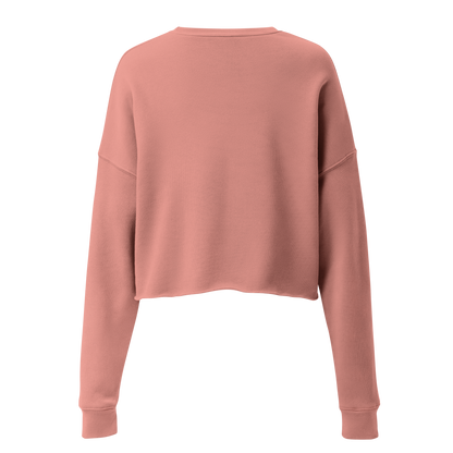 VOCE LINDX Cropped Sweatshirt – 50/50 Cotton–Poly Fleece, Ribbed Cuffs &amp; Raw Hem – Custom Artwork