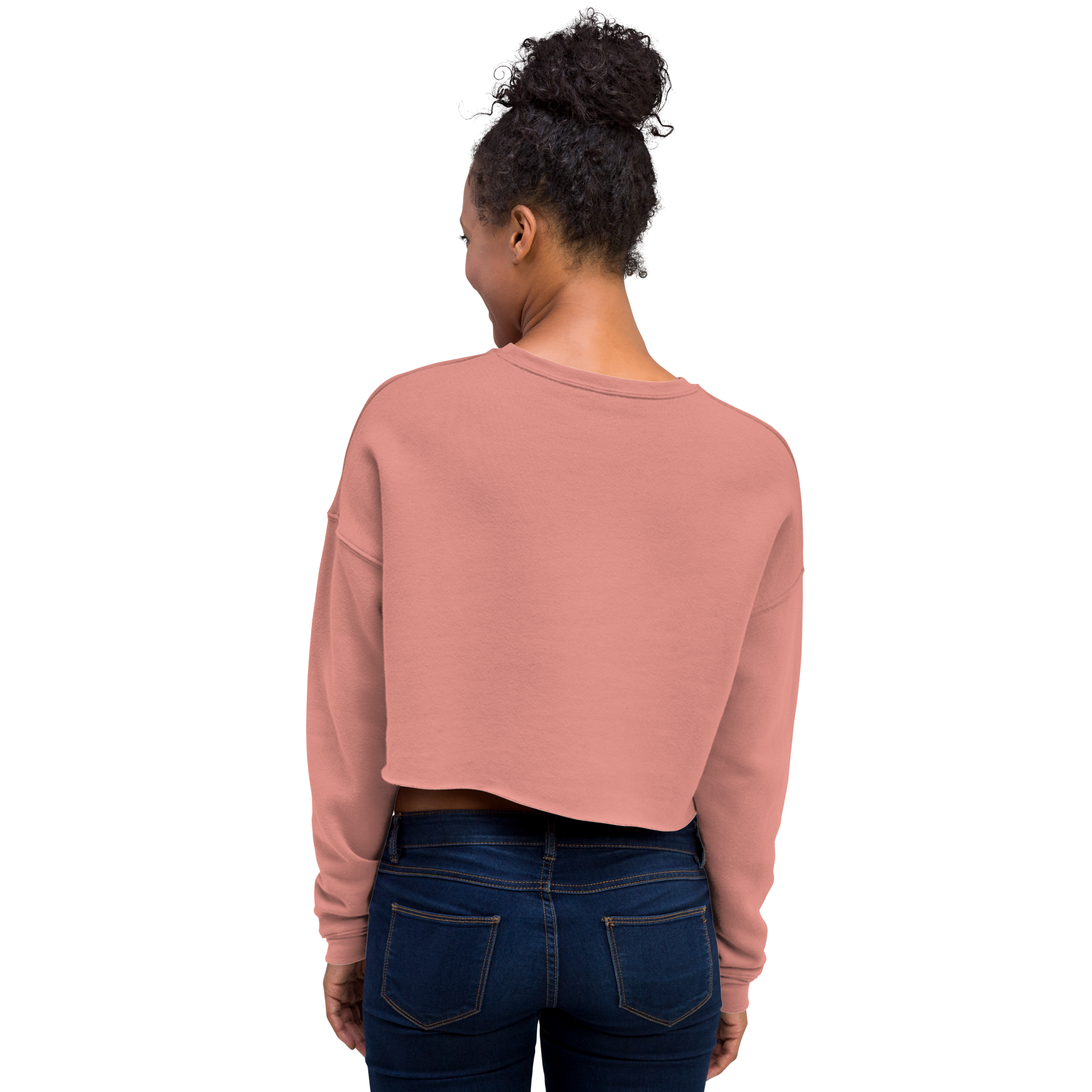 VOCE LINDX Cropped Sweatshirt – 50/50 Cotton–Poly Fleece, Ribbed Cuffs &amp; Raw Hem – Custom Artwork