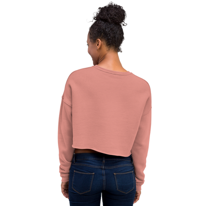 VOCE LINDX Cropped Sweatshirt – 50/50 Cotton–Poly Fleece, Ribbed Cuffs &amp; Raw Hem – Custom Artwork