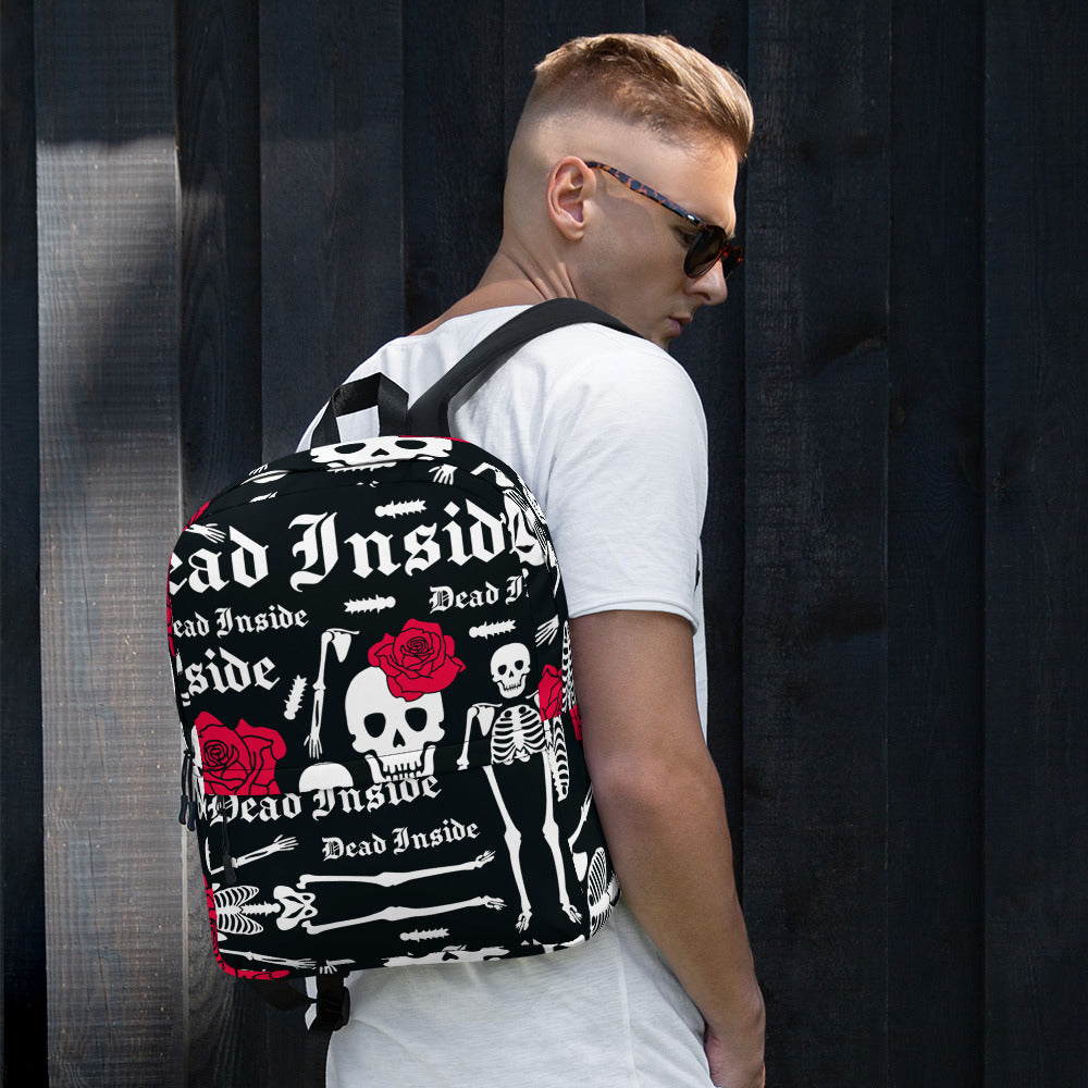 Dead Inside Backpack – Exclusive Print, Vegan &amp; Eco-Friendly, Water-Resistant | Voce Lindx