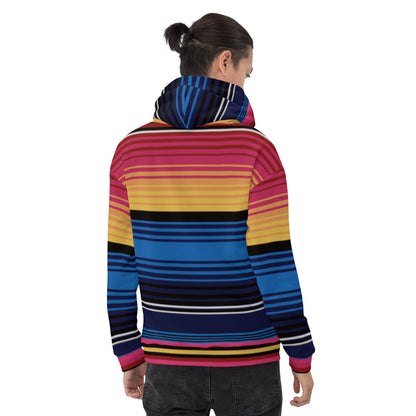Sudadera Con Capucha Rayas De Colores