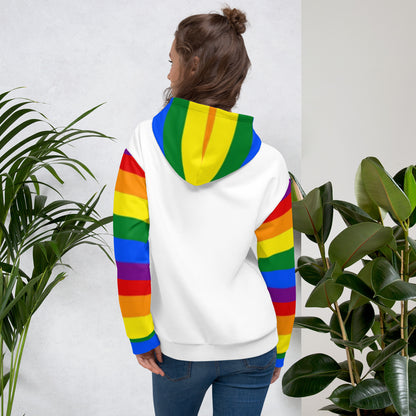 Sudadera con capucha LGBTQ+ Bandera del Orgullo Arco Iris