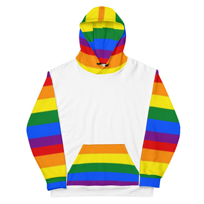 Sudadera con capucha LGBTQ+ Bandera del Orgullo Arco Iris