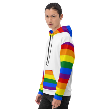 Sudadera con capucha LGBTQ+ Bandera del Orgullo Arco Iris