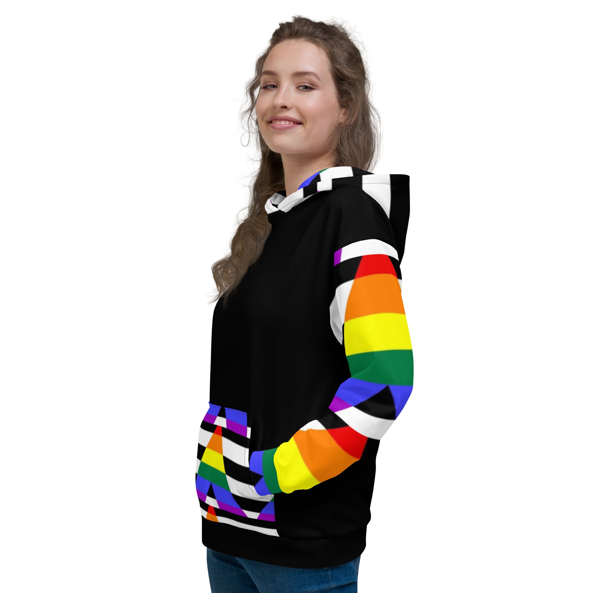 Sudadera con capucha Straight Ally Flag