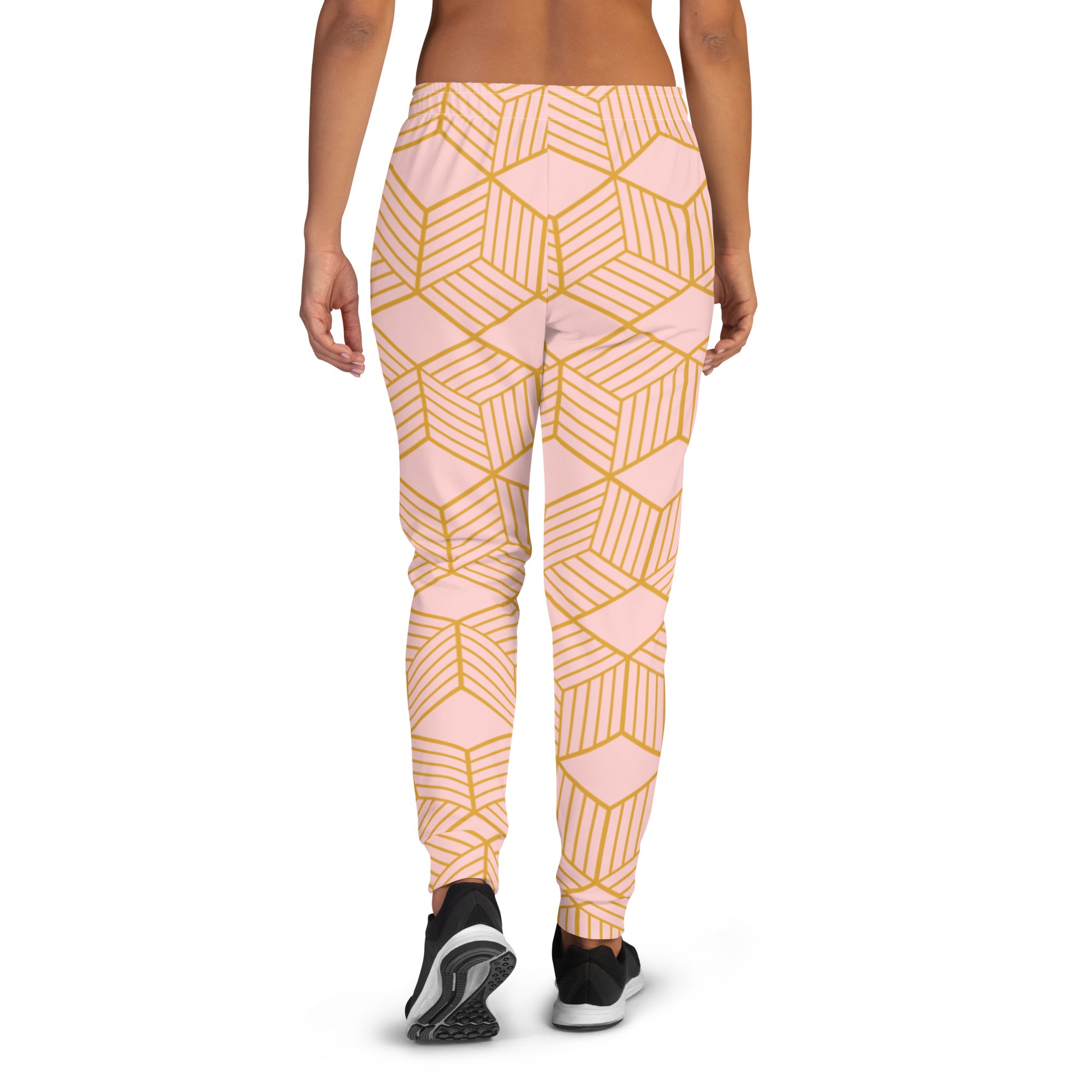 Joggers Geométrico Rosa Claro
