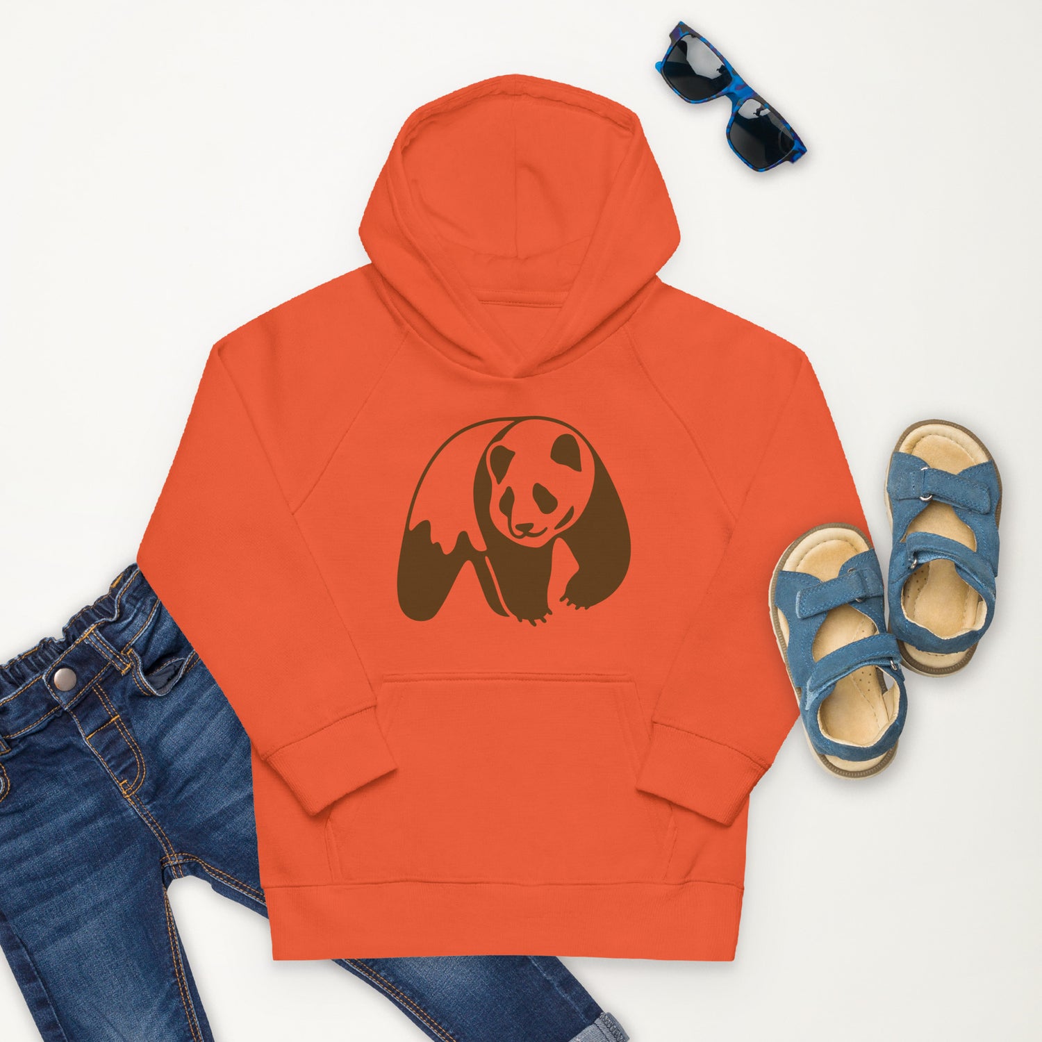 Urso com capuz ecológico infantil