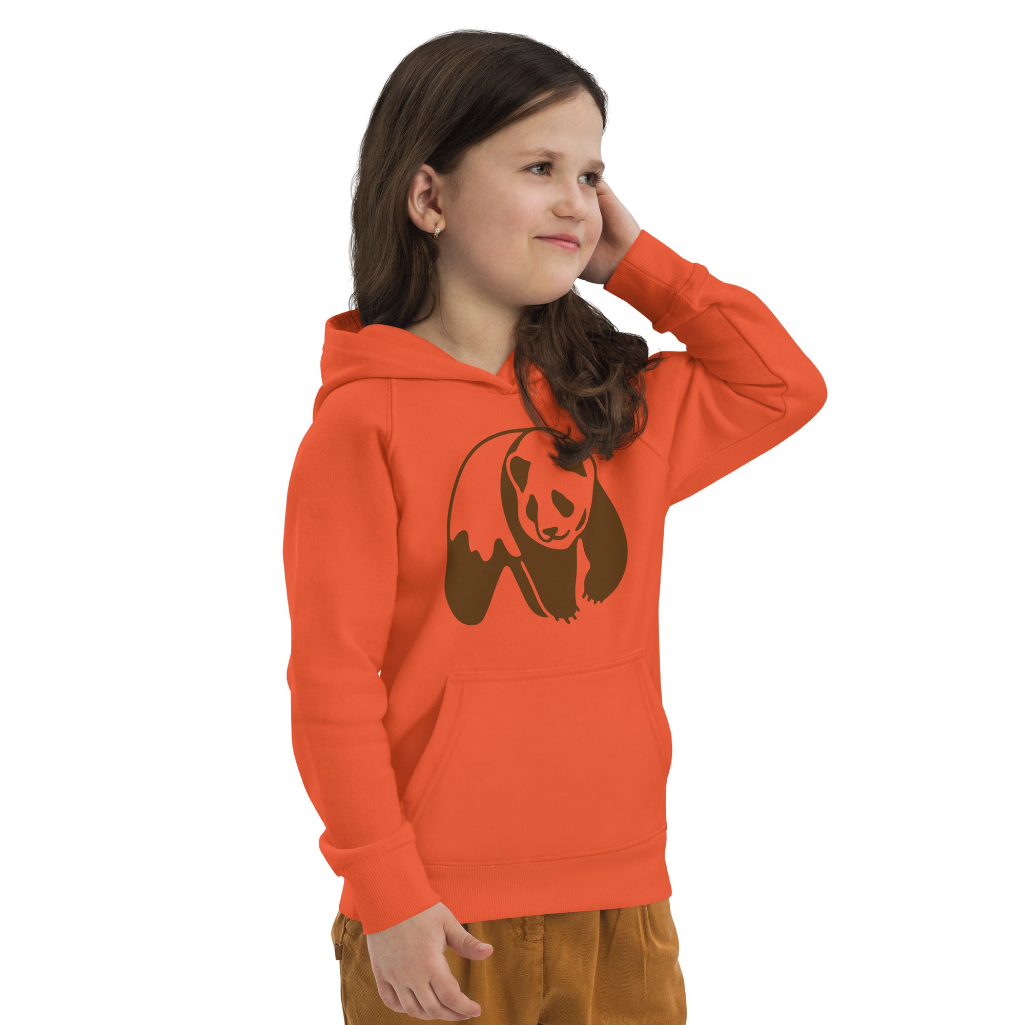 Urso com capuz ecológico infantil