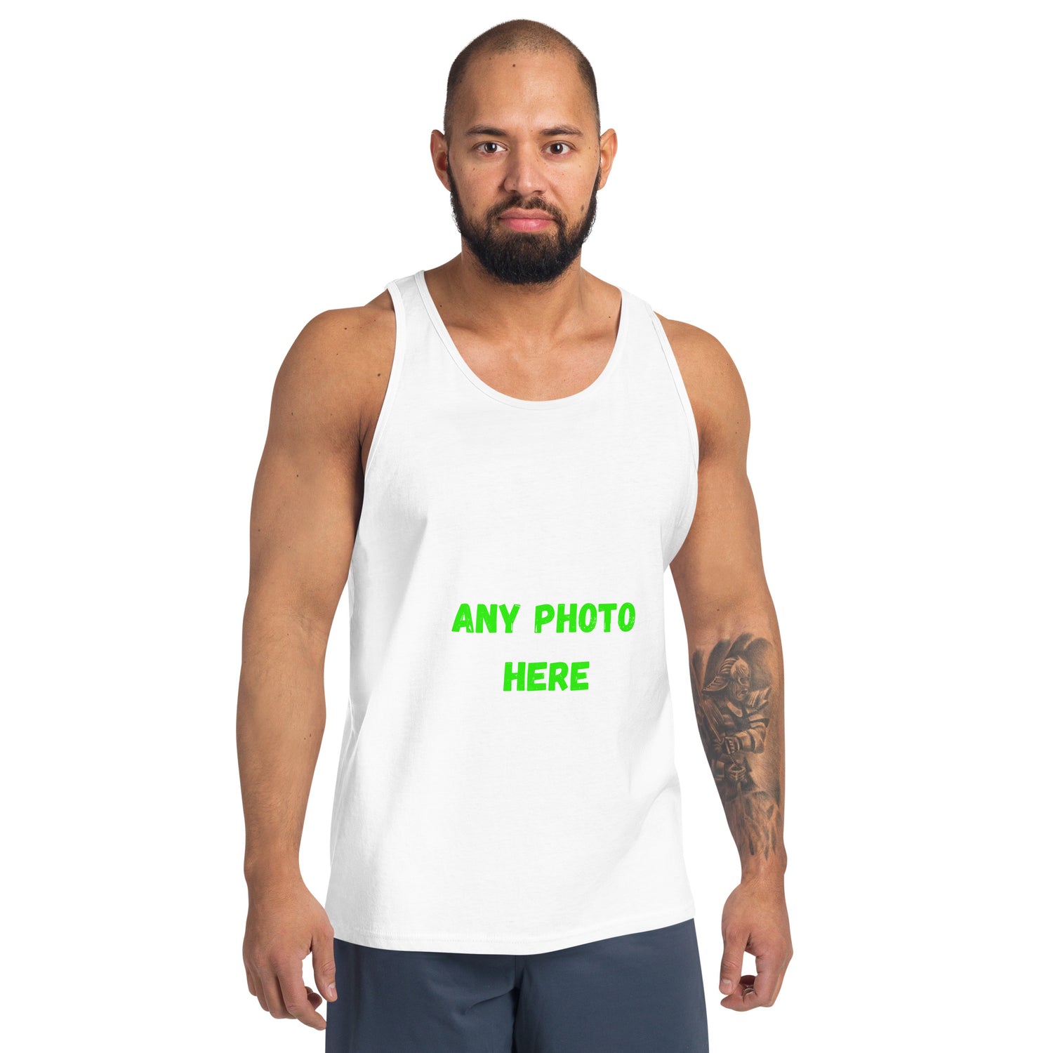 Camiseta sin mangas Cualquier foto aquí