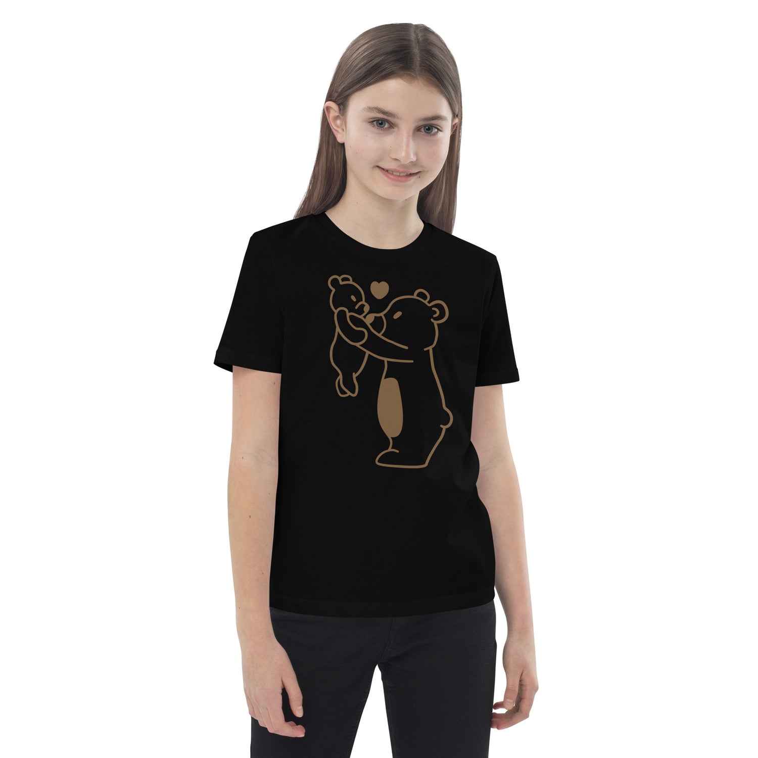 Camiseta infantil de algodón orgánico Oso