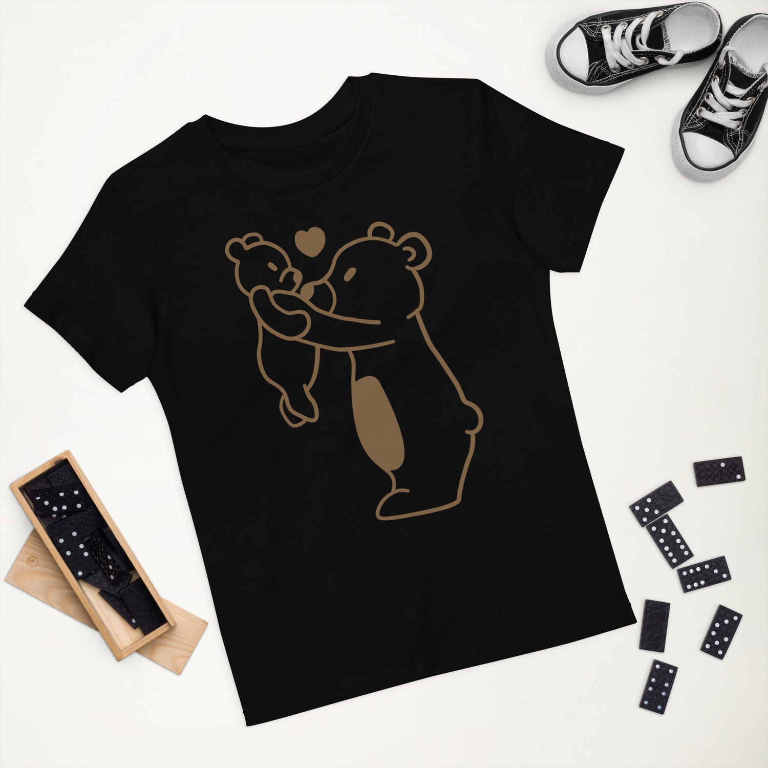 Camiseta infantil de algodón orgánico Oso