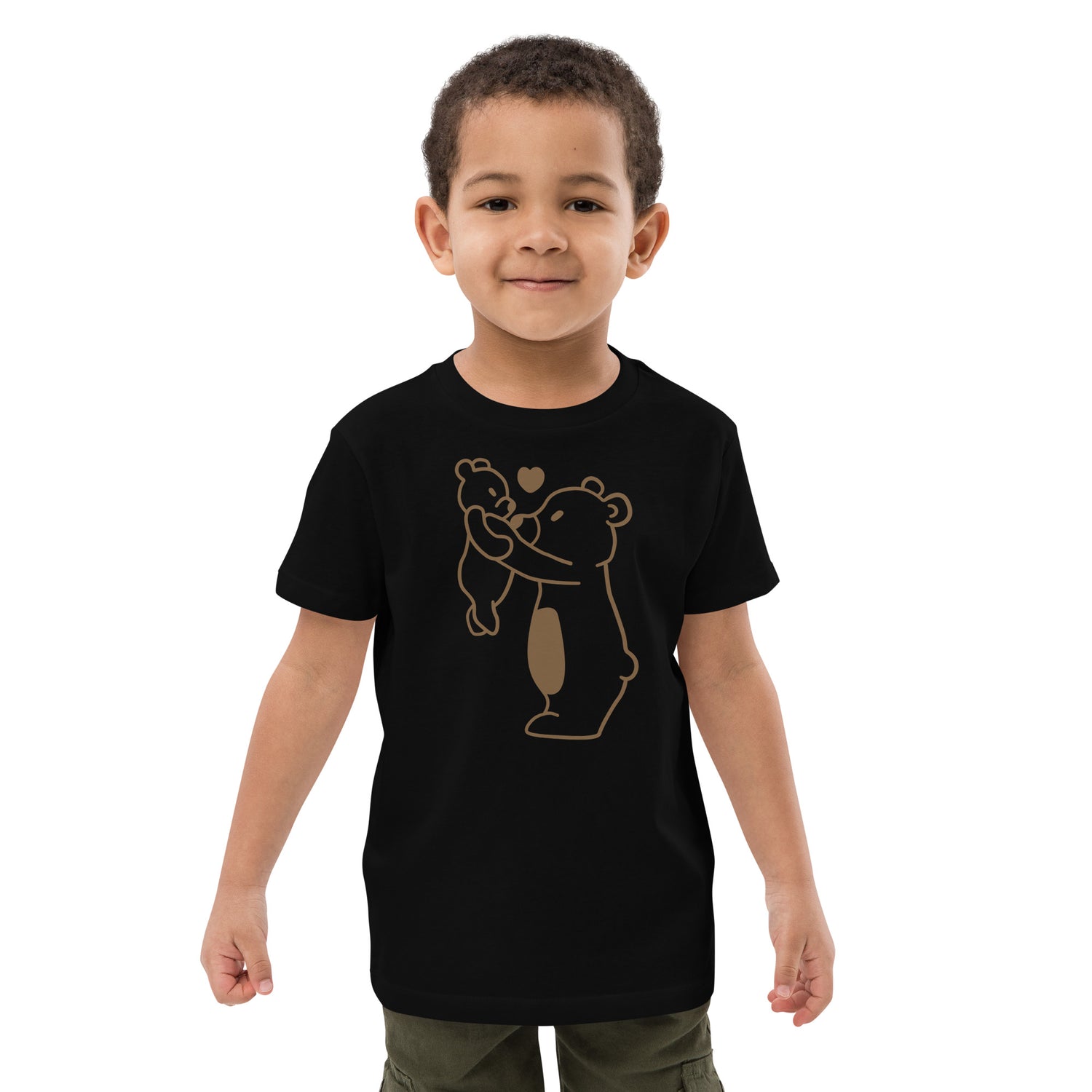 Camiseta infantil de algodón orgánico Oso