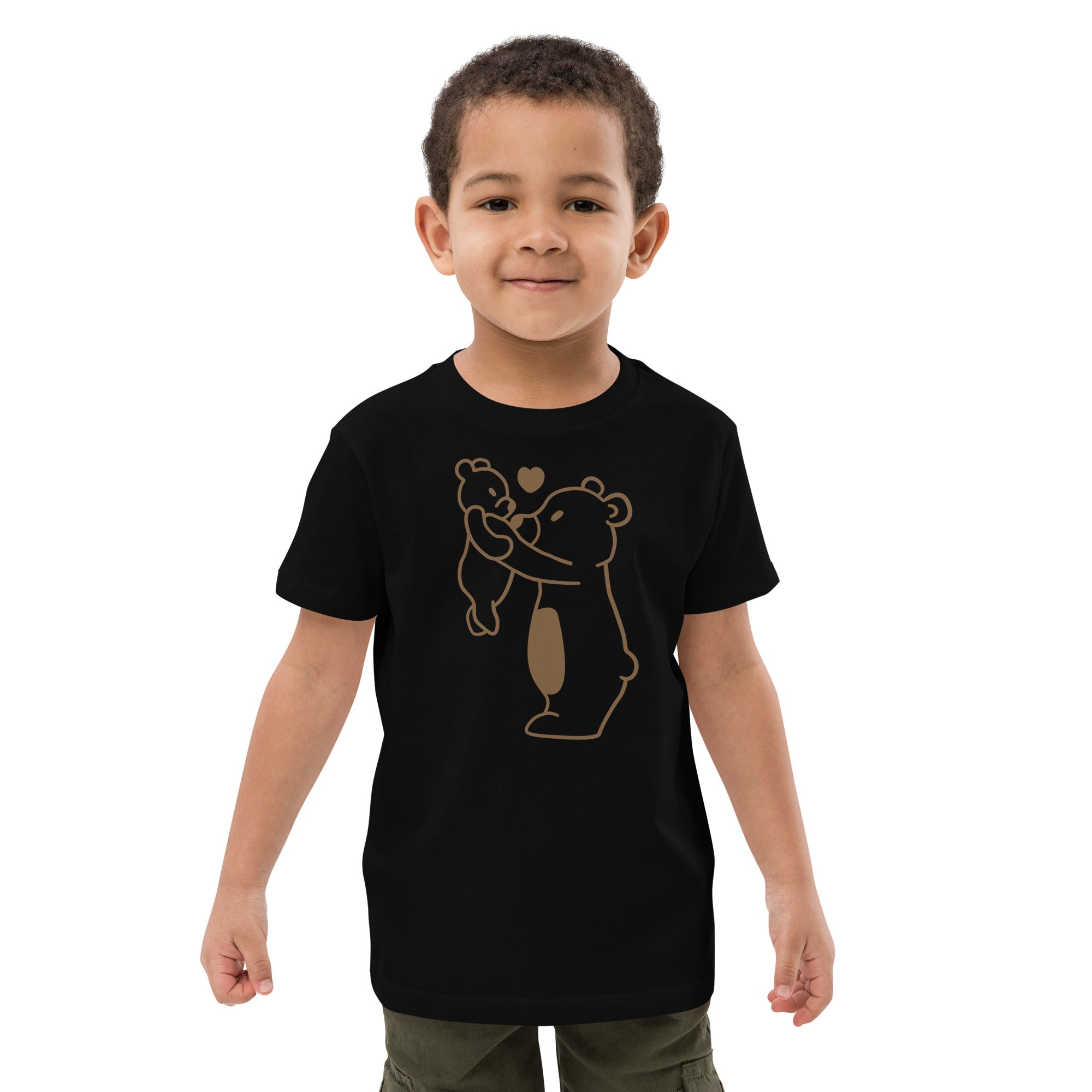 Camiseta infantil de algodón orgánico Oso